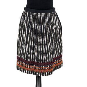 Edme Esyllte‎ Skirt Womens 6 Anthropologie Beribboned Boho Tribal Lace